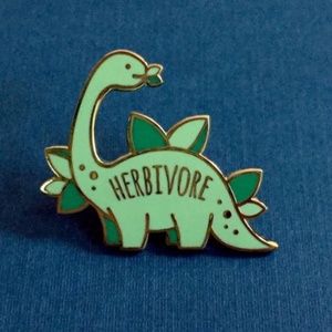 Herbivore Dinosaur Pin